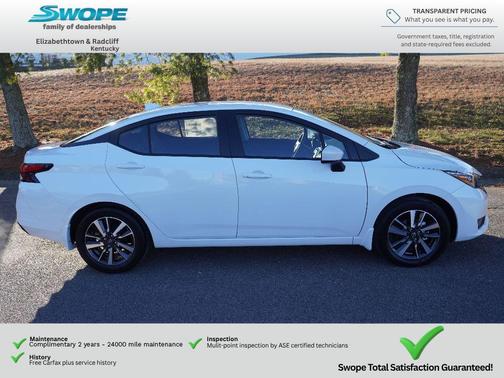 Aspen White Tricoat 2025 Nissan Versa 1.6 SV