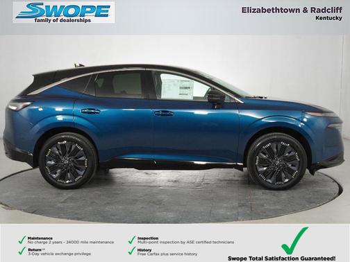 Aurora Blue Pearl Metallic/Super Black 2026 Nissan Murano Platinum