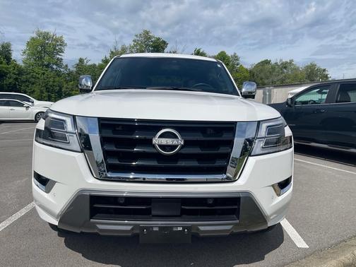 Aspen White Tricoat 2024 Nissan Armada Platinum