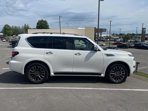 Aspen White Tricoat 2024 Nissan Armada Platinum