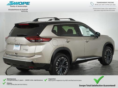 Champagne Silver Metallic/Super Black 2026 Nissan Rogue Platinum