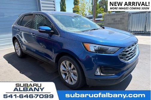 Blue Metallic 2024 Ford Edge Titanium
