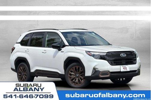 Crystal White Pearl 2025 Subaru Forester Hybrid Sport