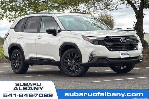 Crystal White Pearl 2026 Subaru Forester Sport