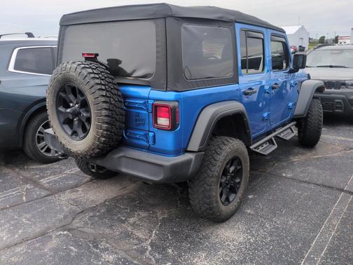 Blue 2021 Jeep Wrangler Unlimited Sport
