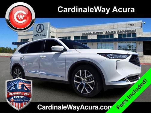 Platinum White Pearl 2024 Acura MDX Technology Package