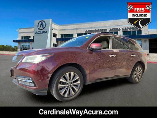 Crystal Black Pearl 2016 Acura MDX 3.5L AcuraWatch Plus Package