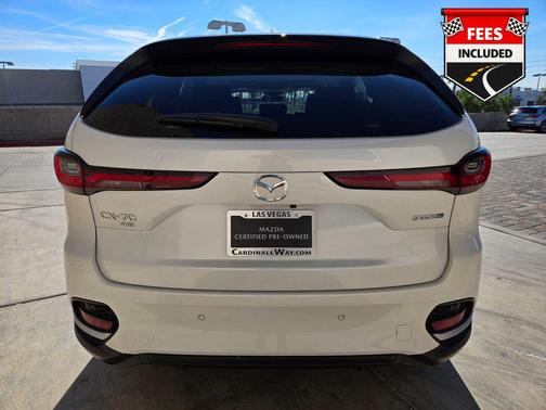 Rhodium White Premium 2025 Mazda CX-70 PHEV Premium Package