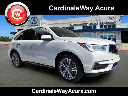 White Diamond Pearl 2018 Acura MDX 3.5L w/Technology Package