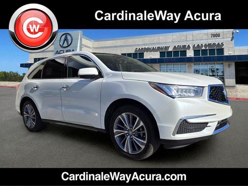 White Diamond Pearl 2018 Acura MDX 3.5L w/Technology Package