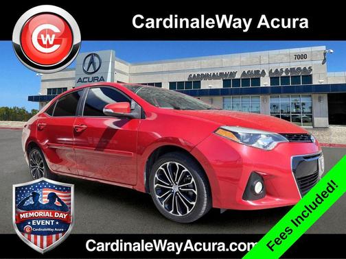 Barcelona Red Metallic 2014 Toyota Corolla S Plus