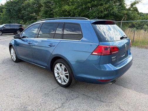 Silk Blue Metallic 2015 Volkswagen Golf SportWagen TDI SE 4-Door