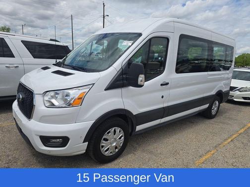 Oxford White 2022 Ford Transit-350 XLT