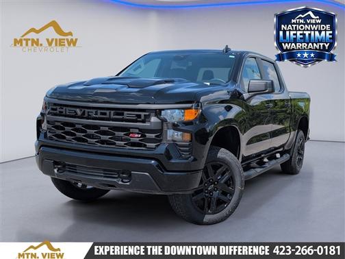 Black 2026 Chevrolet Silverado 1500 Custom Trail Boss