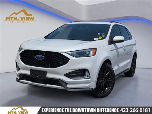 White Metallic 2023 Ford Edge ST Line