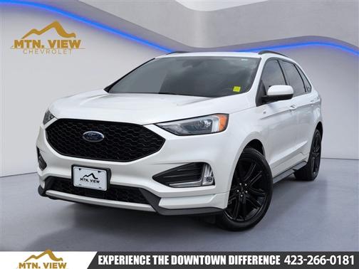 White Metallic 2023 Ford Edge ST Line