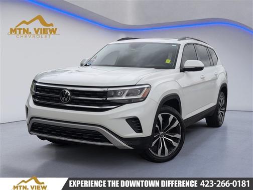 Pure White 2022 Volkswagen Atlas 3.6L SE w/Technology