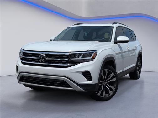 Pure White 2022 Volkswagen Atlas 3.6L SE w/Technology