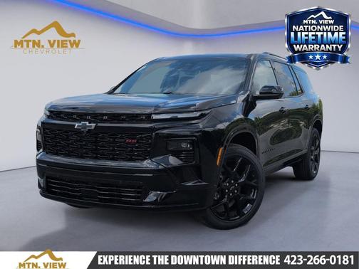 Black 2026 Chevrolet Traverse RS