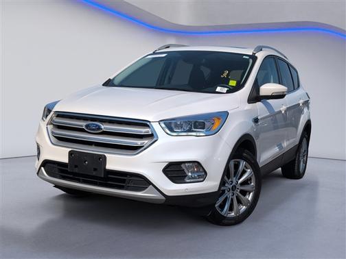 White Platinum Clearcoat Metallic 2018 Ford Escape Titanium
