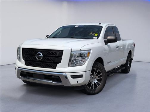 Glacier White 2021 Nissan Titan SV