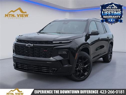 Black 2026 Chevrolet Traverse RS