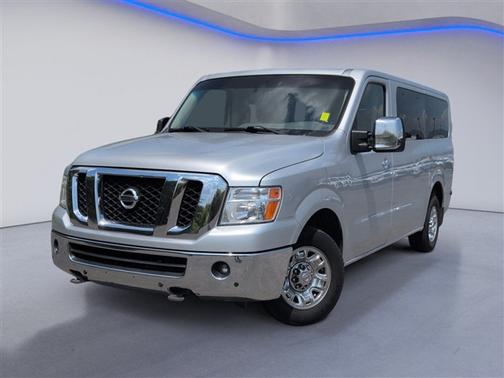Brilliant Silver 2014 Nissan NV Passenger NV3500 HD SL V8