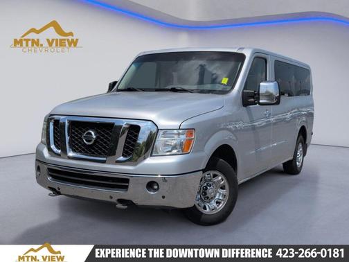 Brilliant Silver 2014 Nissan NV Passenger NV3500 HD SL V8
