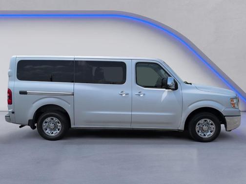 Brilliant Silver 2014 Nissan NV Passenger NV3500 HD SL V8
