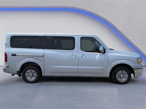 Brilliant Silver 2014 Nissan NV Passenger NV3500 HD SL V8