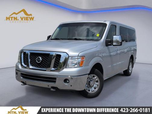 Brilliant Silver 2014 Nissan NV Passenger NV3500 HD SL V8