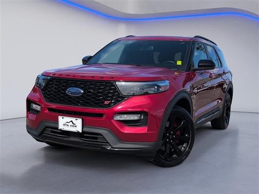 Red Metallic 2022 Ford Explorer ST