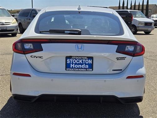 Platinum White Pearl 2026 Honda Civic Hybrid Sport Touring