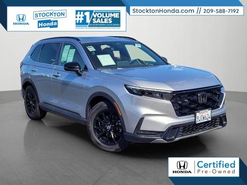 Silver 2024 Honda CR-V Hybrid Sport-L