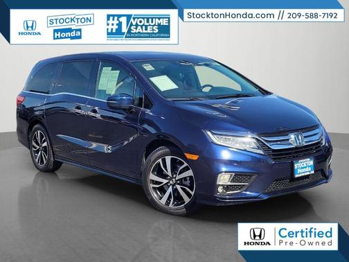 Obsidian Blue 2018 Honda Odyssey Elite