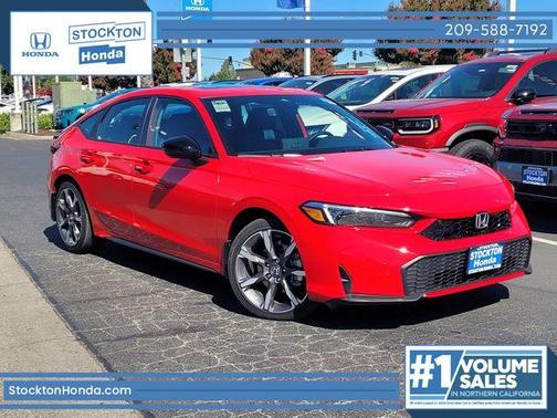 Rallye Red 2026 Honda Civic Hybrid Sport Touring