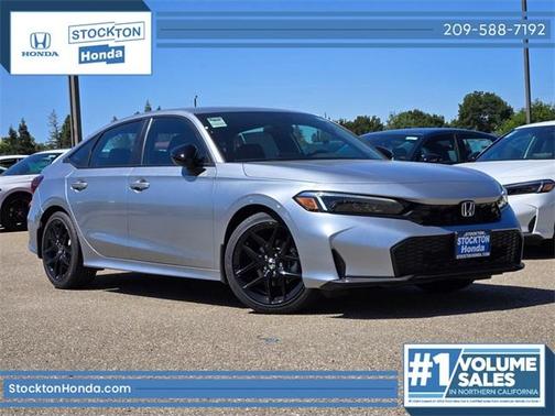 Solar Silver Metallic 2026 Honda Civic Sport