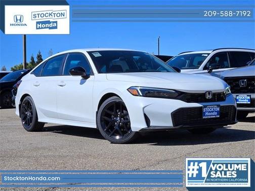 Platinum White Pearl 2026 Honda Civic Sport