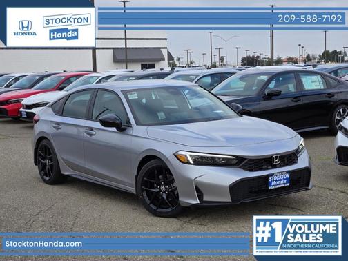 Solar Silver Metallic 2026 Honda Civic Sport