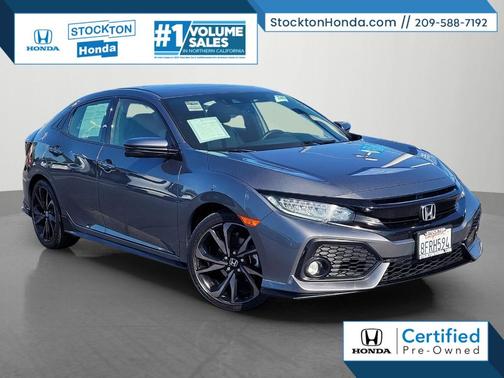 Gray 2018 Honda Civic Sport Touring