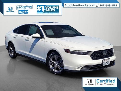 Platinum White 2023 Honda Accord EX