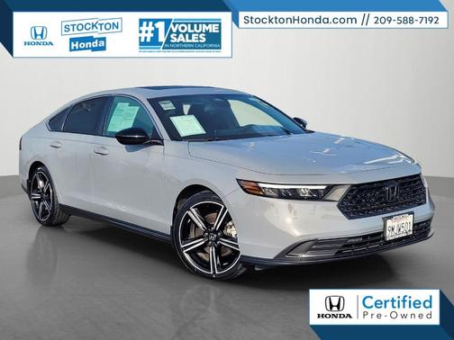 Urban Gray Pearl 2024 Honda Accord Hybrid Sport