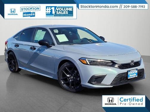 Meteorite Gray Metallic 2022 Honda Civic Sport