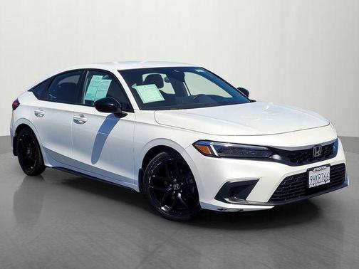 Platinum White 2023 Honda Civic Sport
