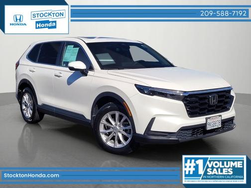 Platinum White 2024 Honda CR-V EX