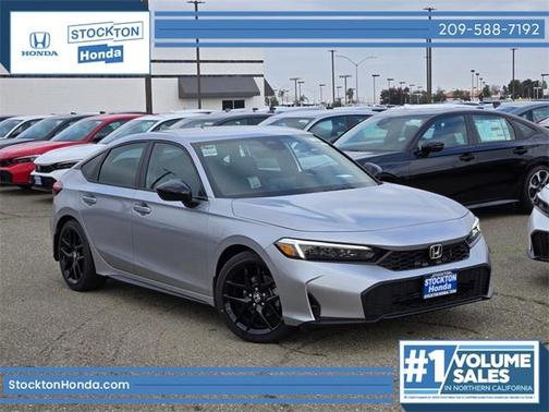 Solar Silver Metallic 2026 Honda Civic Sport
