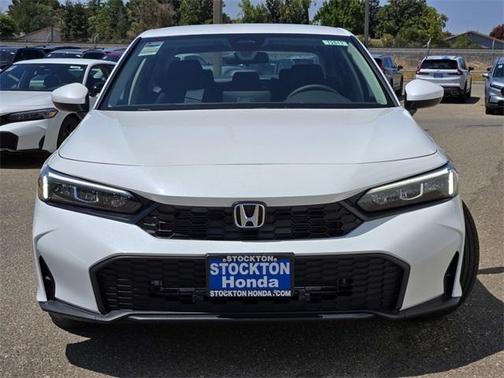 Platinum White Pearl 2026 Honda Civic LX