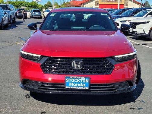Radiant Red Metallic 2026 Honda Accord Hybrid Sport-L