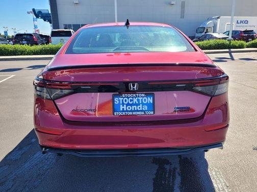 Radiant Red Metallic 2026 Honda Accord Hybrid Sport-L