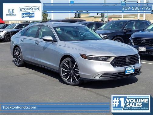 Solar Silver Metallic 2026 Honda Accord Hybrid Touring